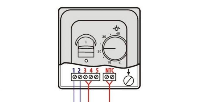 How to connect a heated floor to a thermostat
