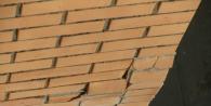 Repair of brickwork of external walls: elimination of cracks