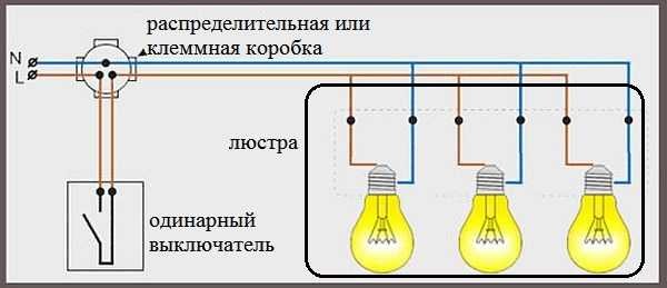 Схема Подключения Выключателя К Лампочке Фото